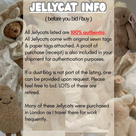 JELLYCAT INFO - Picture 1 of 1